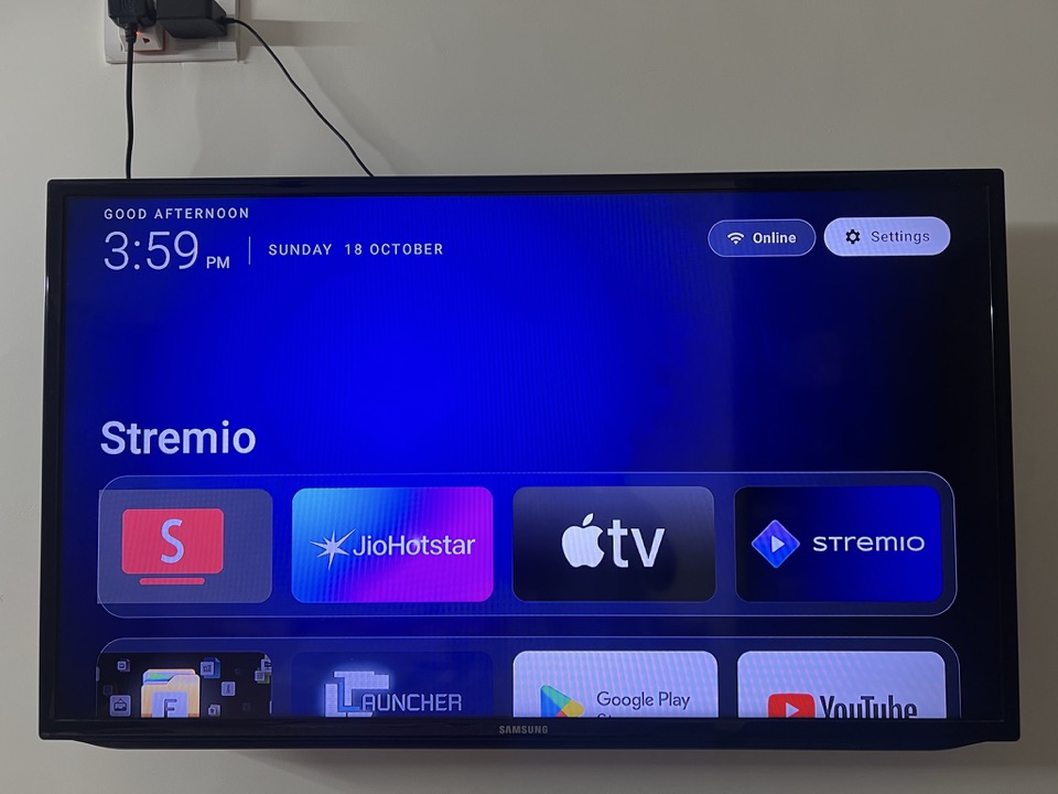 Before and after on Five-year-old TV